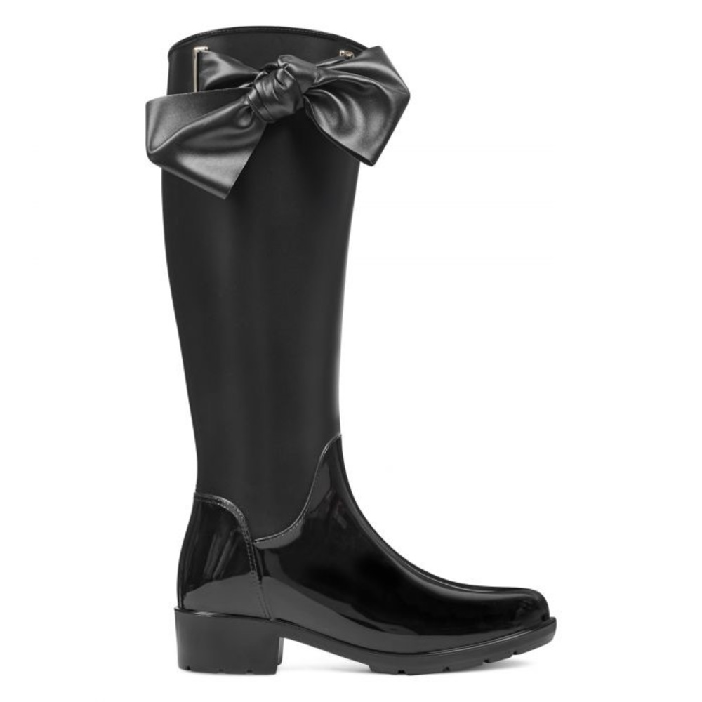 Nine West Women’s Rain Boot, Black, 10